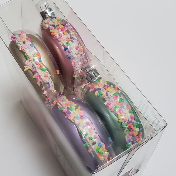 Cupcakes and Cashmere Macaroon Cookie Christmas Tree Ornaments Set of 8 - Picture 3 of 6